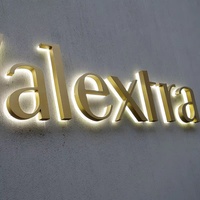 Enseignes extérieures commerciales rétroéclairées à LED Daco Sign OEM/ODM, lettres en acier inoxydable, design gratuit, étanches IP65, décoration directionnelle