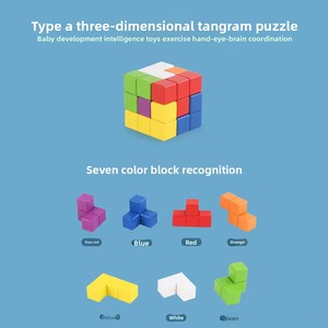 Mini Puzzle 3D in Legno Cubo di Luban e Cubo di Soma per Costruzioni 6x6x6, Giocattolo Educativo per lo Sviluppo del Pensiero Spaziale dei Bambini - Product Image 6