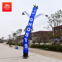360 Gonflable Fly Sky Guy Marionnette 5m Publicité Danse Tube Dessin Animé Petite Abeille Jaune Air Ciel Flying Dancer