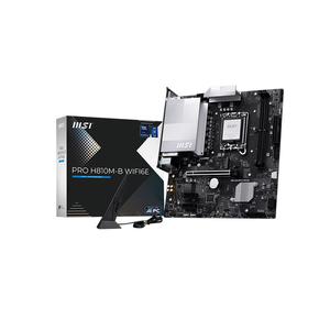 เมนบอร์ด PRO H810M-B WIFI6E LGA 1851 DDR5 H680 รองรับโปรเซสเซอร์ Core Ultra พร้อมพอร์ต LAN 2.5G, PCIe 5.0 ขนาด M-ATX รุ่น PRO H810M-B WIFI6E - Product Image 1
