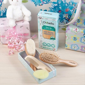 cepillo para el pelo del bebé, cepillo para recién nacido, juego de cepillo de madera para el pelo del bebé - Product Image 2