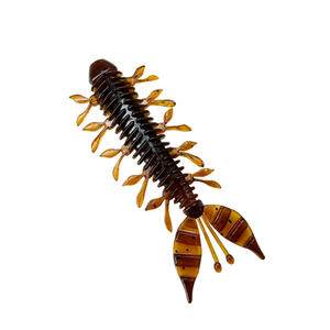 Señuelo de Acero Inoxidable para Pesca con Cebo Vivo, Camarón Vibrante de 7 cm, Flotante/Sumergible, Fuerte Olor, Forma Extraña de Insecto, Forma de Camarón, Gusano, Pez - Product Image 1