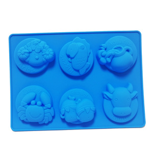 De Zodiaco personalizado forma molde de pastel de silicona doce constelaciones baño moldes de jabón - Product Image 3