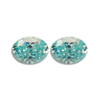 Moissanita Ovalada con Corte de Hielo, 2-8CT, Azul Agua Natural, Resistente al Calor, Sin Decoloración, Creada en Laboratorio, Venta al por Mayor para Joyería Fina