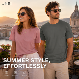 Chemise de voyage JNEI Kaos Pria, <span class=keywords><strong>anti</strong></span>-transpiration, 150 g/m², séchage rapide, respirante, <span class=keywords><strong>anti</strong></span>-<span class=keywords><strong>UV</strong></span>, pour activités quotidiennes en extérieur. - Product Image 5