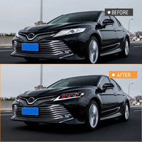 Phare TT-ABC Devil Eye pour Toyota Camry 2018-2024 LE SE XLE XSE TRD berline avec animation bleue au démarrage du phare