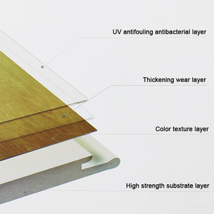 Enfant Pet Safe Vernissage Stratifié <span class=keywords><strong>Plancher</strong></span> de bois dur Résistant aux insectes <span class=keywords><strong>Réparation</strong></span> facile Installation par clic pour cuisine flottante - Product Image 4