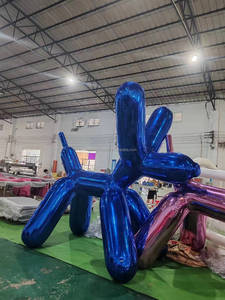 Riesiges Gold Silber Blau Grün Rosa reflektierende Farbe glänzender dekorativer Schlüssel bund Aufblasbare Folie Ballon Hundes kulptur großer <span class=keywords><strong>Dildo</strong></span>