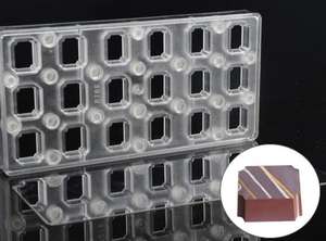 Molde Magnético para Transferencia de Chocolate HY, Molde de Policarbonato para Chocolate y Dulces en Forma de Triángulo, Redondo y Corazón - Product Image 5