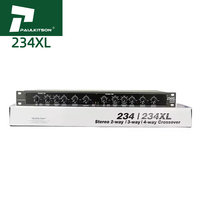 Paulkitson 234XL Mini Égaliseur Audio Professionnel Stéréo 2/3 Voies Mono 4 Voies Crossover pour Scène