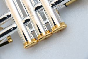 Accesorios chapados en plata y oro de alta calidad para <span class=keywords><strong>instrumento</strong></span> de <span class=keywords><strong>corneta</strong></span> soprano Eb buen <span class=keywords><strong>precio</strong></span> en otros productos de cuerno - Product Image 4