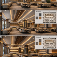 Fournisseur de mobilier de restaurant sur mesure, sièges de restaurant de luxe modernes pour hôtels, solutions de conception de tables de restaurant en bois