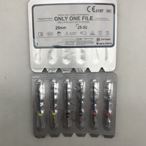 Lime endodontique dentaire Niti à activation thermique, 25 mm, 25-50, modèle à lime unique # - Product Image 4