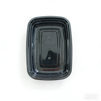 Boîte Bento jetable en plastique PP pour micro-ondes, 1 compartiment, contenants alimentaires, boîte à lunch surgelée, 500/750/1000 ml