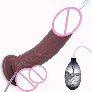 Ultra-Realistischer Wasserspritzender Silikon-<span class=keywords><strong>Penis</strong></span> für Erwachsene Squirt-Funktion Dildo für Aufregende Rollenspiele Paar-Abenteuer Einfach Nachfüllbar - Product Image 1