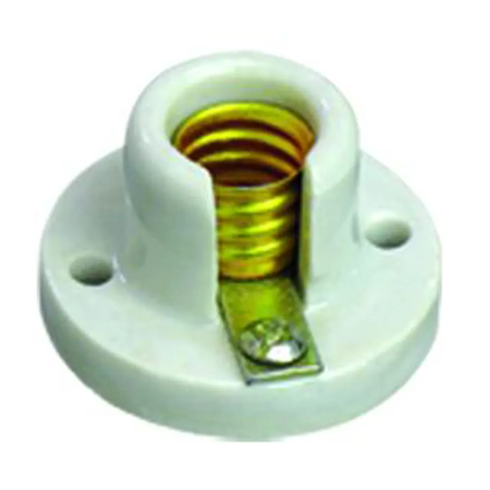 e12 porcelain lampholder, CE porcelain screw e12 socket base