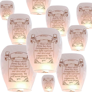 Lanternes chinoises ignifuges, lanternes commémoratives gravées personnalisées, lanternes chinoises du Nouvel An, Pâques, Thanksgiving - Product Image 1