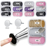 Lot de 60 disques de ponçage ronds pour pédicure, grains mixtes, pour élimination des callosités des pieds, en papier de verre remplaçable, vente en gros