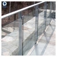 Balustrade en acrylique, balustrade en plexiglas pour l'extérieur, en granit, balustrade d'escalier, vente en gros