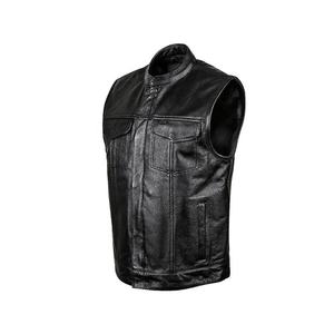 Dernier modèle de gilets de course taille XL gilets en cuir de vachette noir respirant décontracté Motocross motard gilet de moto vente en gros - Product Image 1