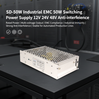 50W 24V DC-DC Dönüştürücü 2:1 Geniş Giriş 19-36V İzoleli Demiryolu Güç Kaynağı Alüminyum Kasa CE RoHS SD-50B
