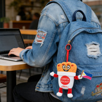 Porte-clés en peluche personnalisé, mini-jouet en forme de nourriture mignon, design OEM, breloque de sac, pendentif, poupée de 10 cm pour cadeaux, porte-clés