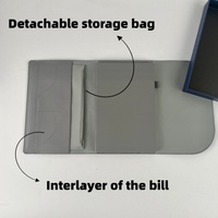 Carnet A5 Premium en Tyvek, ensemble stylo et journal co-designé avec fermeture élastique, pochette de rangement en cuir – Collection Exécutive