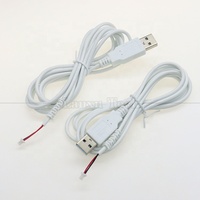 Cable Conector USB a Macho Personalizado a JST de 2 Pines, Paso de 1.0mm, 2.0mm, 1.25mm, SHR MX XH SH VH PH