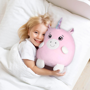 U811 personalizzare Huggable rosa <span class=keywords><strong>unicorno</strong></span> peluche simpatico morbido animali di peluche grasso <span class=keywords><strong>unicorno</strong></span> <span class=keywords><strong>cuscino</strong></span> di peluche per bambini regali di Natale di compleanno - Product Image 4