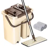 Huishoudelijke Handsfree 360 Graden Spin Magic Mop / Hand Gratis Self-Cleaning Mop Wassen Droog En Nat microfiber Vlakmop