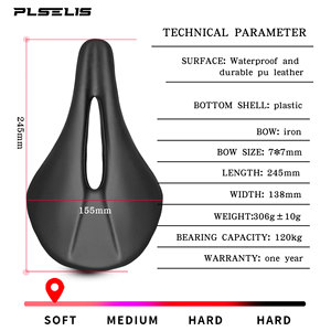 Plselis <span class=keywords><strong>Selle</strong></span> de vélo de route en éponge épaisse et douce, <span class=keywords><strong>selle</strong></span> de vélo légère et imperméable, poids 306g. <span class=keywords><strong>Selle</strong></span> de vélo ergonomique - Product Image 2