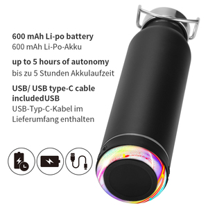 Bouteille d'eau sport isotherme en acier inoxydable avec logo personnalisé, 450 ml et 600 ml, avec technologie intelligente, gourde de voyage - Product Image 6