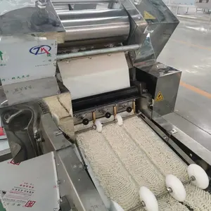 Linha de produção de macarrão instantâneo frito de alta qualidade com máquina de fabricação rápida de macarrão de baixo custo