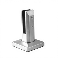 TAKA Colonne de fixation monobloc en acier inoxydable SS316 pour verre, réglable, forme carrée, pour garde-corps de balcon et escalier, résistante à la rouille, fixation au sol