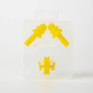 Großhandel Silikon Nasen <span class=keywords><strong>clip</strong></span> & Ohr stöpsel Set Persönliches Schutz zubehör zum Schwimmen Tauchen & Surfen - Product Image 4