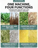 Broyeur universel efficace pour foin et céréales, broyeur et déchiqueteur de fourrage électrique multifonction pour bovins et ovins