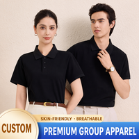 Polo pour hôteliers OEM, blanc classique, coton à fibres longues de qualité supérieure