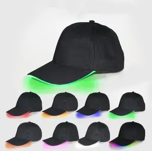 หมวกเบสบอลไฟ LED กระพริบใช้ได้ทั้งชายและหญิงหมวกเบสบอลไฟ LED เรืองแสงสำหรับงานปาร์ตี้ชุดเต้นรำ