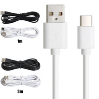 Cable de carga USB tipo C 3A 5A 6A, cargador rápido de cobre puro para iPhone 2M/3M de longitud para escáner de código de barras, envío gratuito