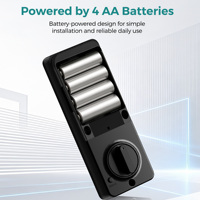 Cerradura Inteligente SJJ Cloud con Huella Dactilar, Contraseña, Tarjeta, Código de la Aplicación Tuya, Teclado Táctil, Aleación de Aluminio, Sin Llave, Acero