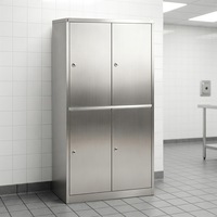 Armoire de rangement en acier inoxydable, idéale pour le stockage d'équipements de protection individuelle dans les ateliers électroniques purs