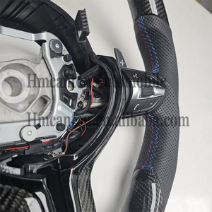 Volante in Fibra di Carbonio e Pelle con LED per BMW Serie 3 e 5, Modelli F10 F20 F30 F90 F01 F02 - Product Image 4