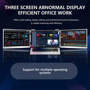 11.6inch 1080P USB IPS Máy Tính Xách Tay PC hiển thị du lịch chơi game xách tay màn hình LCD có thể gập lại Extender kép ba màn hình cho máy tính xách tay - Product Image 3