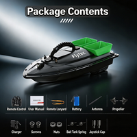 Barco Cebador de Pesca 2011-5 Pro Carp con Capacidad de Carga de 1.5KG, Alcance de 500m, Diseños de Piezas para Barco Cebador, Control Remoto y Motores Dobles
