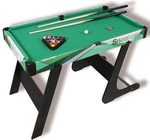 <span class=keywords><strong>Mesa</strong></span> <span class=keywords><strong>de</strong></span> <span class=keywords><strong>Billar</strong></span> Americana Plegable <span class=keywords><strong>de</strong></span> Madera Resistente <span class=keywords><strong>de</strong></span> 5 pies, <span class=keywords><strong>Mesa</strong></span> <span class=keywords><strong>de</strong></span> Snooker para Interiores, Entretenimiento Familiar Personalizado para Adultos - Product Image 1
