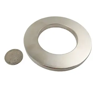 मैग्नेट औद्योगिक N52 नियोडिमियम चुंबक बड़ी अंगूठी, नियोडिमियम चुंबकीय अंगूठी 100 मिमी