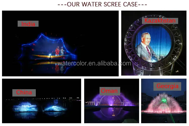 Schermo di Proiezione di acqua Fontana per Mezzo del Laser del Sistema di Esposizione del 3D Ologramma Mostra