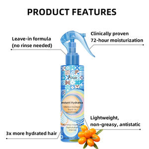 Acondicionador hidratante sin enjuague de etiqueta privada, aerosoles para el cabello, hidratante y desenredante, aerosol protector de calor para el cabello - Product Image 4