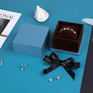 Boyang OEM ODM Fine Paper <b>Ring</b> Necklace Jewelry Packaging Box with Velvet Insert - Product Image 4