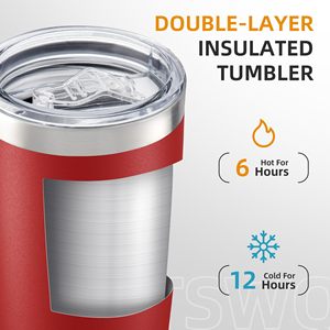 Modern Design Reusable <b>Coffee</b> Mug With Lid For Car Holder Outdoor Camping Leakproof Thermal Drinkware Stainless Steel Tumbler - Product Image 3